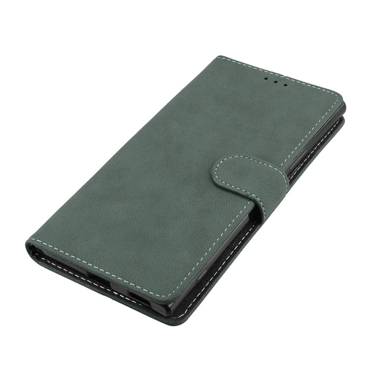Matte Surface PU Leather 3 Card Slots Wallet Stand Mobile Phone Shell for Sony Xperia XA1 Ultra - Green-11