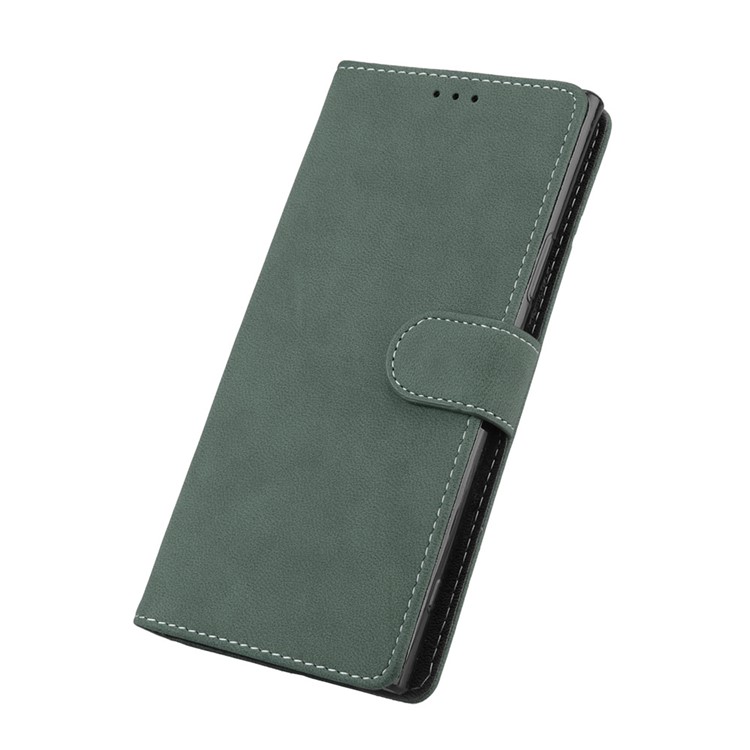 Matte Surface PU Leather 3 Card Slots Wallet Stand Mobile Phone Shell for Sony Xperia XA1 Ultra - Green-6