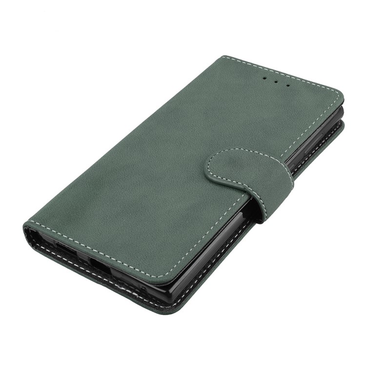 Matte Surface PU Leather Stand Case for Sony Xperia L1 - Green-11