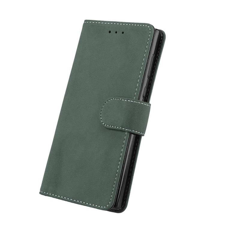 Matte Surface PU Leather Stand Case for Sony Xperia L1 - Green-6