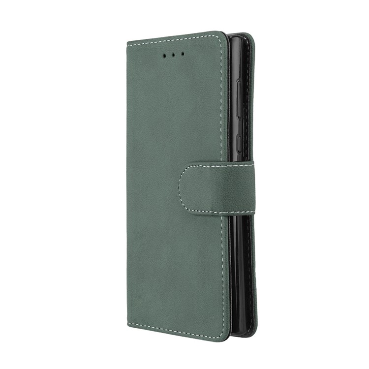 Matte Surface PU Leather Stand Case for Sony Xperia L1 - Green-7
