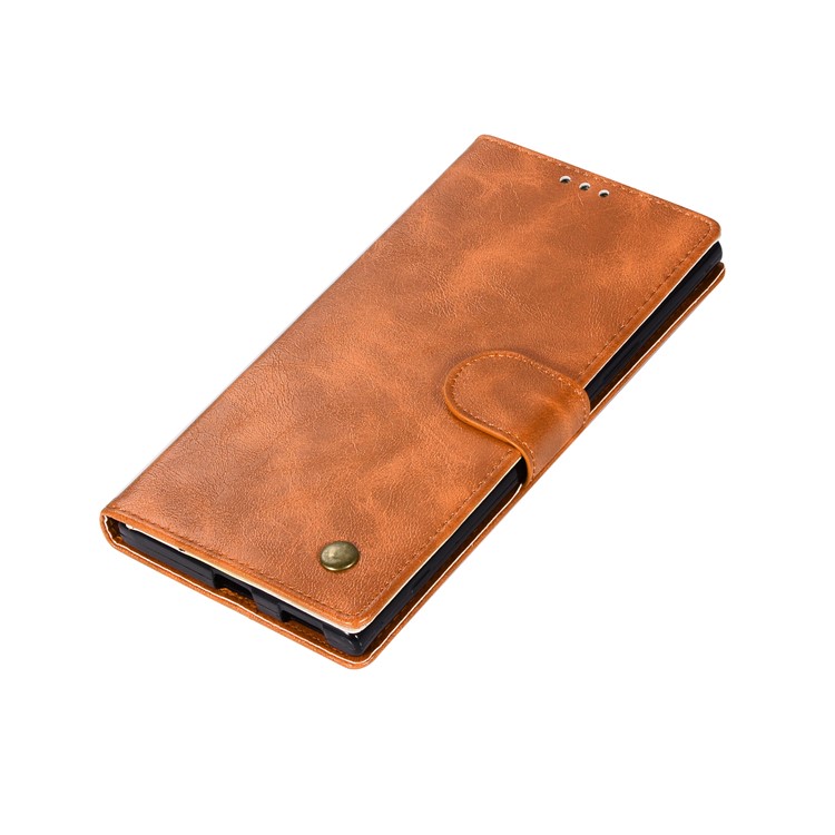 Premium Vintage PU Leather Stand Protection Case for Sony Xperia XA1 - Brown-7