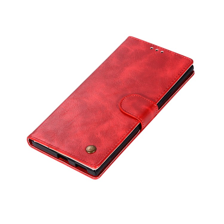 Premium Vintage PU Leather Wallet Cell Phone Case for Sony Xperia XA1 Ultra - Red-7