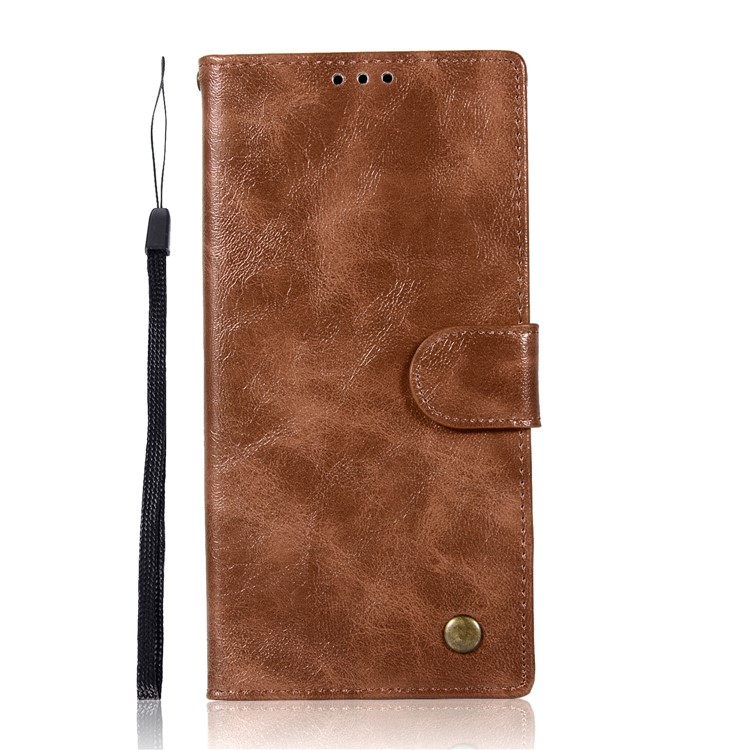 Premium Vintage PU Leather Wallet Protective Case for Sony Xperia XA1 Ultra - Coffee-2