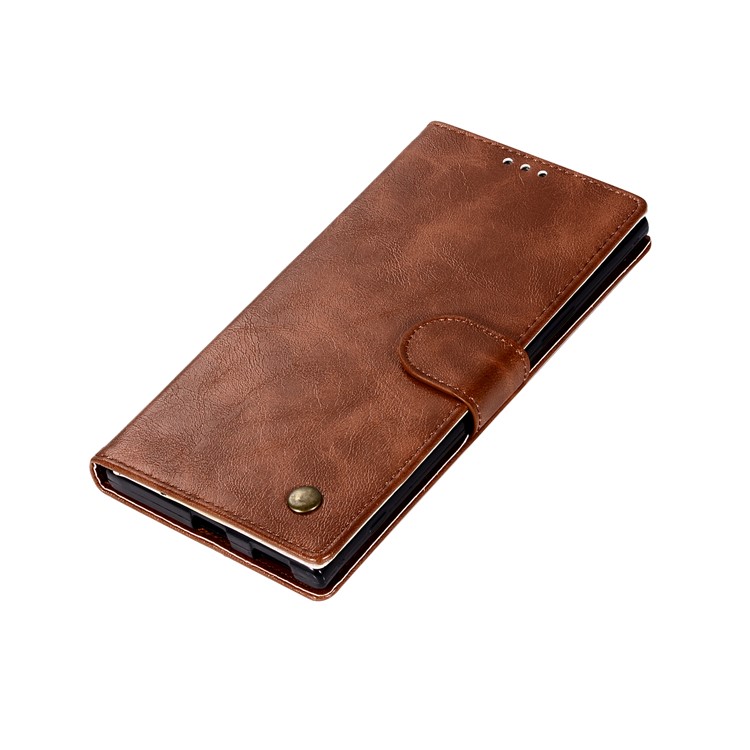 Premium Vintage PU Leather Wallet Protective Case for Sony Xperia XA1 Ultra - Coffee-7