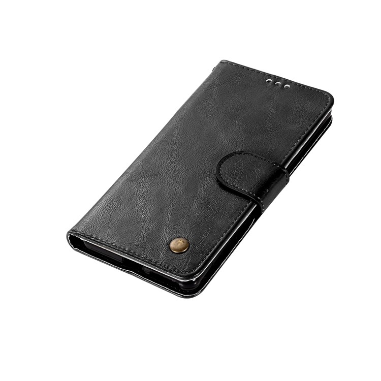 Premium Vintage PU Leather Wallet Case for Sony Xperia L1 - Black-7