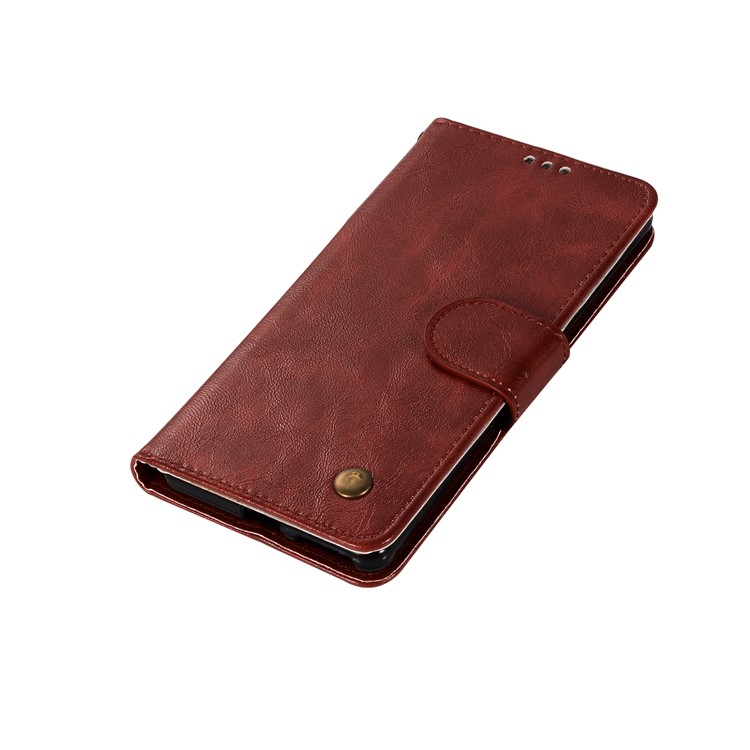 Premium Vintage PU Leather Wallet Protective Case for Sony Xperia L1 - Wine Red-7