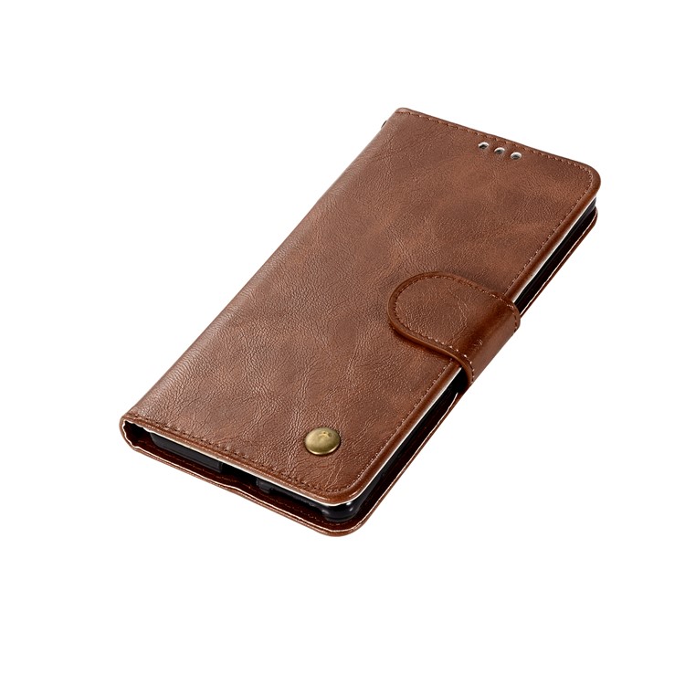 Premium Vintage PU Leather Wallet Stand Shell Case for Sony Xperia L1 - Coffee-7