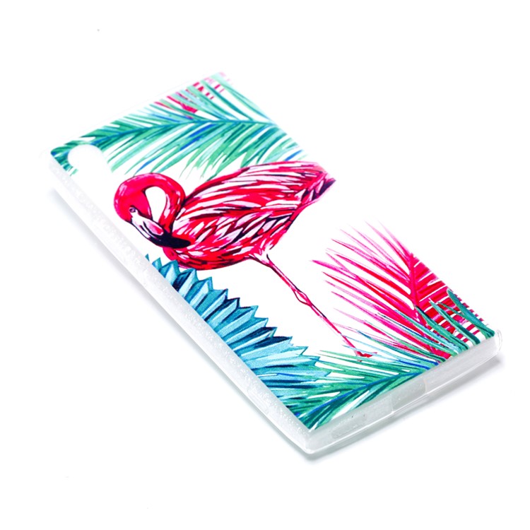 Pattern Printing TPU Cover Case for Sony Xperia XA1 - Crane Pattern-3