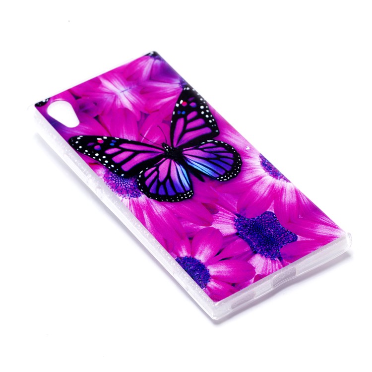 Pattern Printing TPU Protective Case for Sony Xperia XA1 - Butterfly Pattern-3