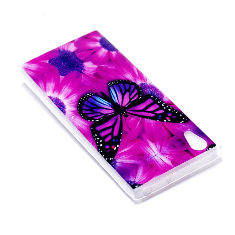 Pattern Printing TPU Protective Case for Sony Xperia XA1 - Butterfly Pattern-4