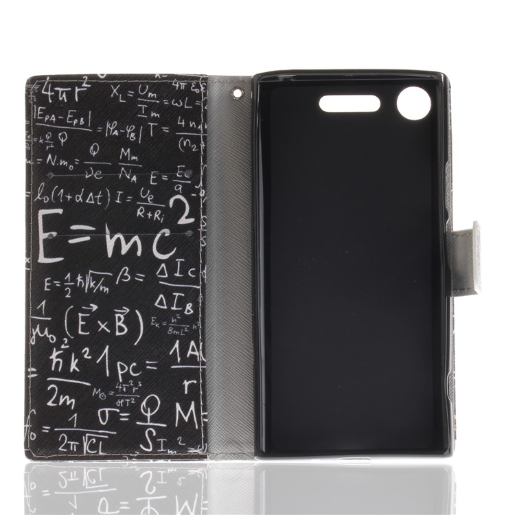 For Sony Xperia XZ1 Pattern Printing PU Leather Stand Protective Phone Case - Formula-10