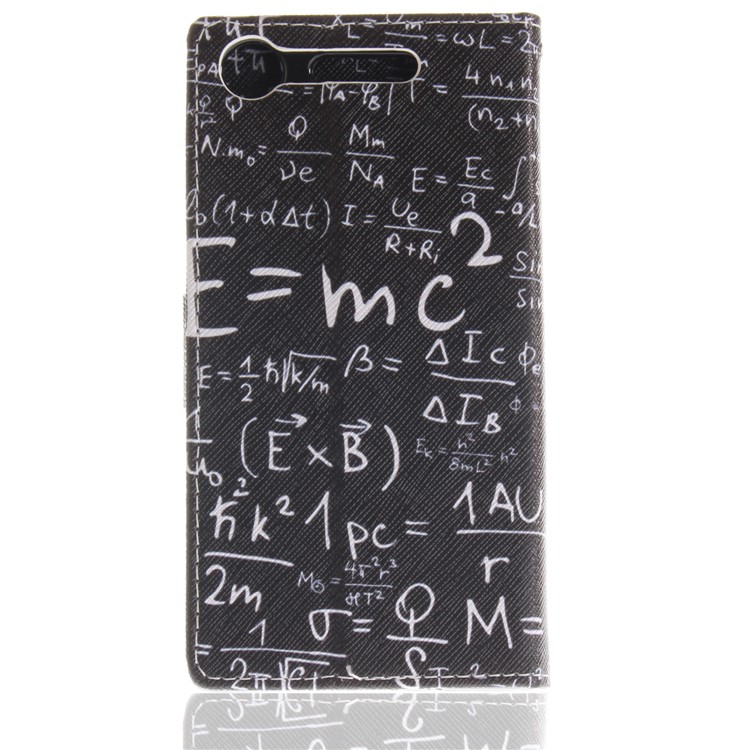 For Sony Xperia XZ1 Pattern Printing PU Leather Stand Protective Phone Case - Formula-3