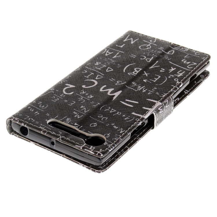 For Sony Xperia XZ1 Pattern Printing PU Leather Stand Protective Phone Case - Formula-5