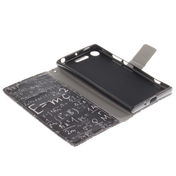 For Sony Xperia XZ1 Pattern Printing PU Leather Stand Protective Phone Case - Formula-8