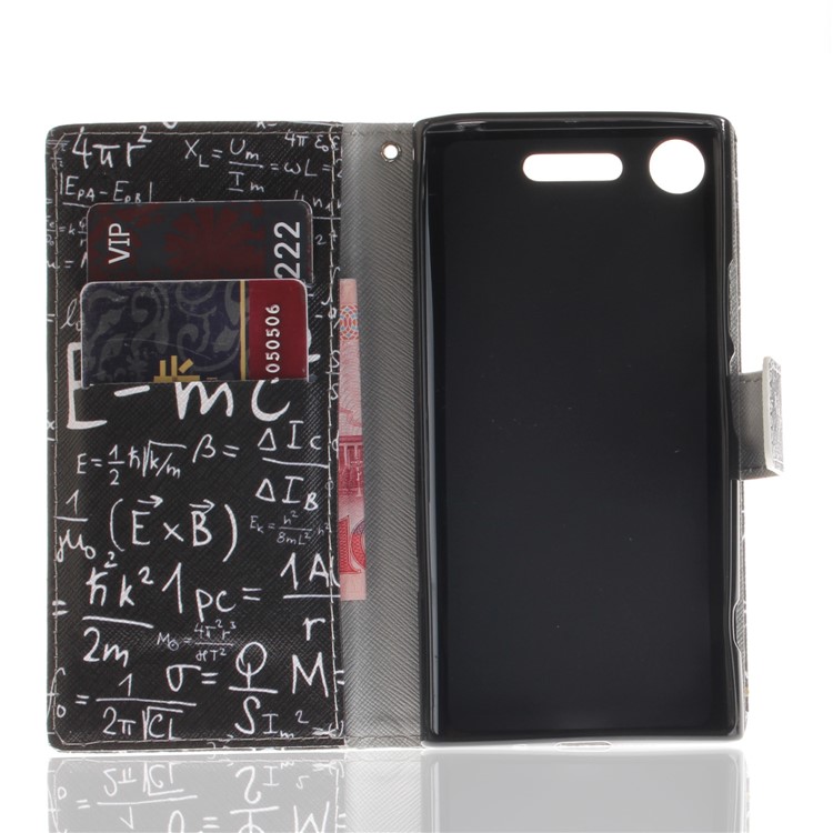 For Sony Xperia XZ1 Pattern Printing PU Leather Stand Protective Phone Case - Formula-9