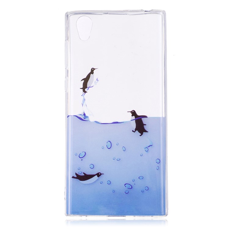 Pattern Printing IMD TPU Mobile Phone Cover for Sony Xperia L1 - Lovely Penguin-1