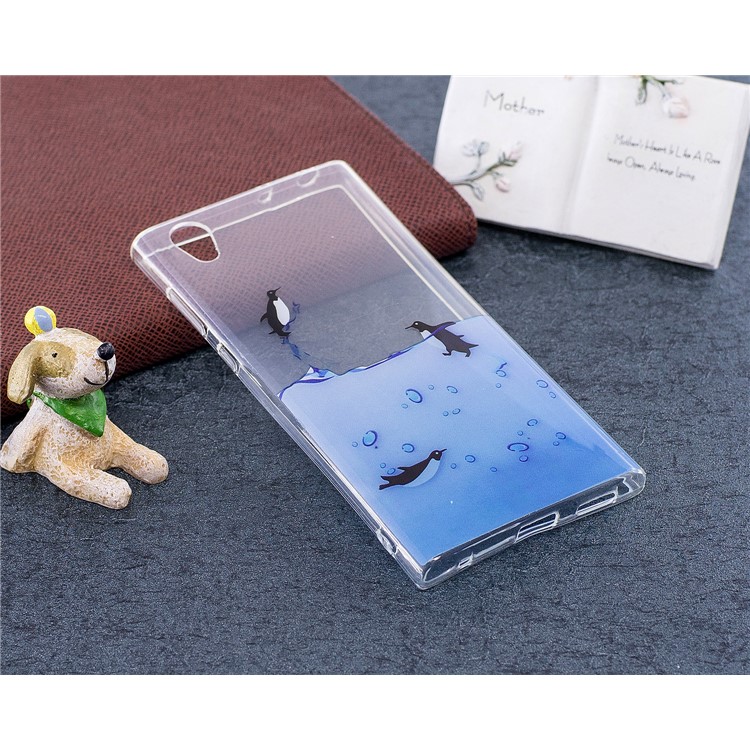 Pattern Printing IMD TPU Mobile Phone Cover for Sony Xperia L1 - Lovely Penguin-4