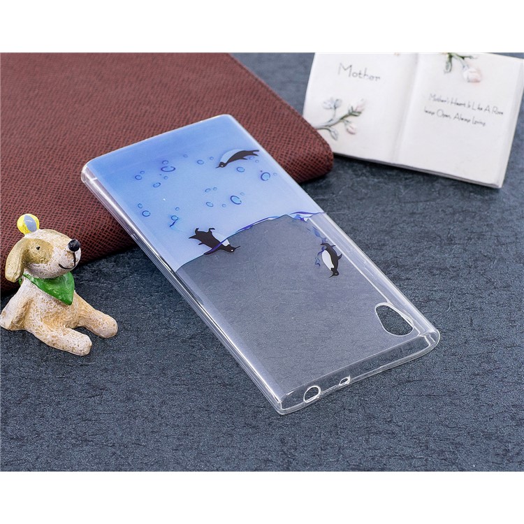 Pattern Printing IMD TPU Mobile Phone Cover for Sony Xperia L1 - Lovely Penguin-5