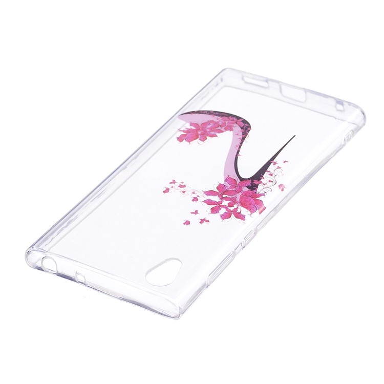 Pattern Printing IMD TPU Mobile Phone Shell for Sony Xperia L1 - High-heeled Shoes-3