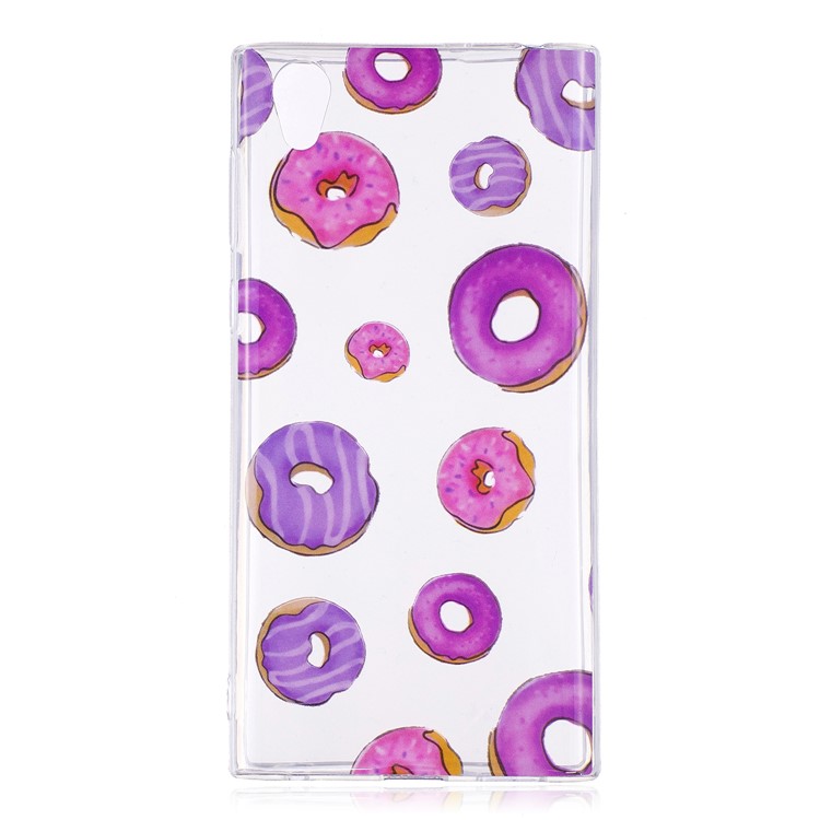 Pattern Printing IMD TPU Protection Phone Case for Sony Xperia L1 - Doughnut Pattern-1