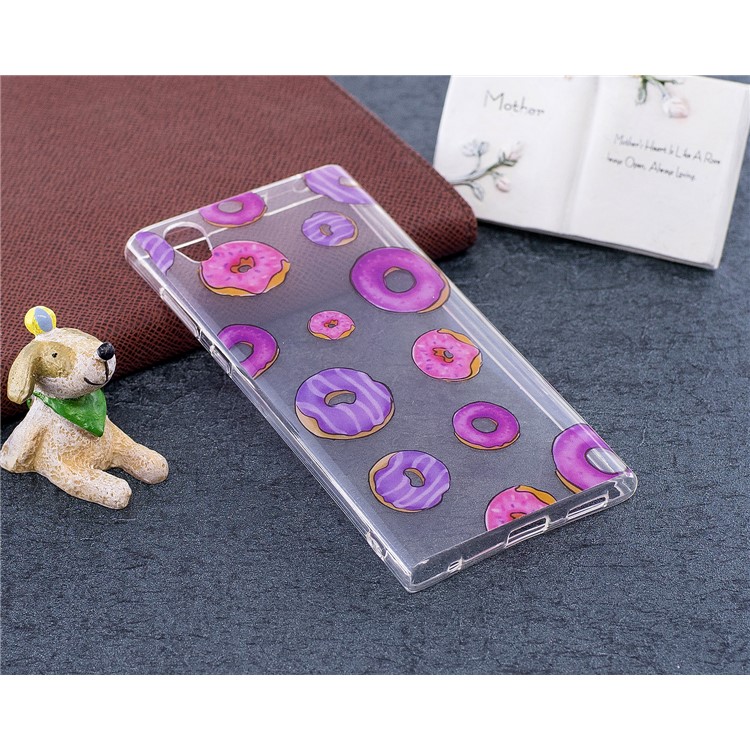 Pattern Printing IMD TPU Protection Phone Case for Sony Xperia L1 - Doughnut Pattern-4