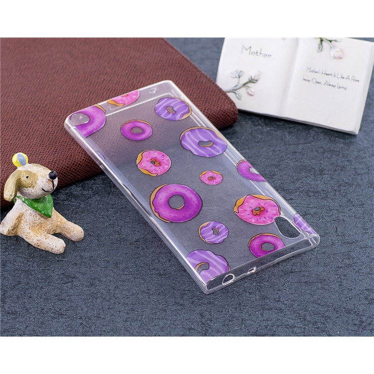 Pattern Printing IMD TPU Protection Phone Case for Sony Xperia L1 - Doughnut Pattern-5