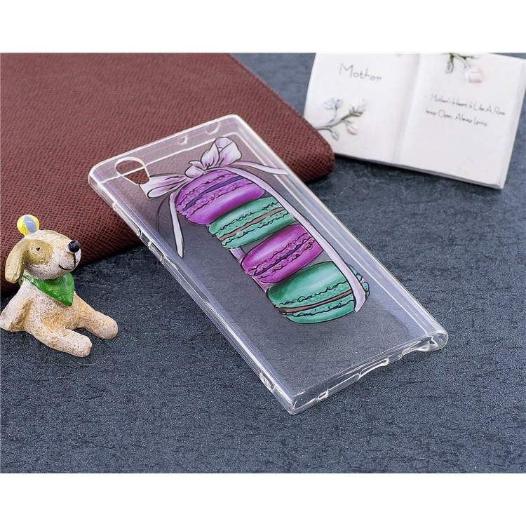 Pattern Printing IMD TPU Back Cover Case for Sony Xperia L1 - Macaroon Pattern-4