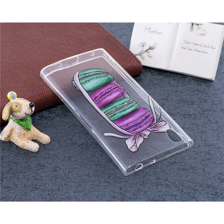 Pattern Printing IMD TPU Back Cover Case for Sony Xperia L1 - Macaroon Pattern-5