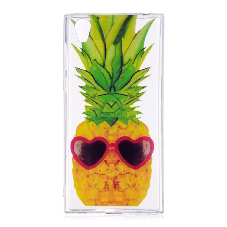 Pattern Printing IMD TPU Back Cover Shell for Sony Xperia L1 - Pineapple Pattern-1