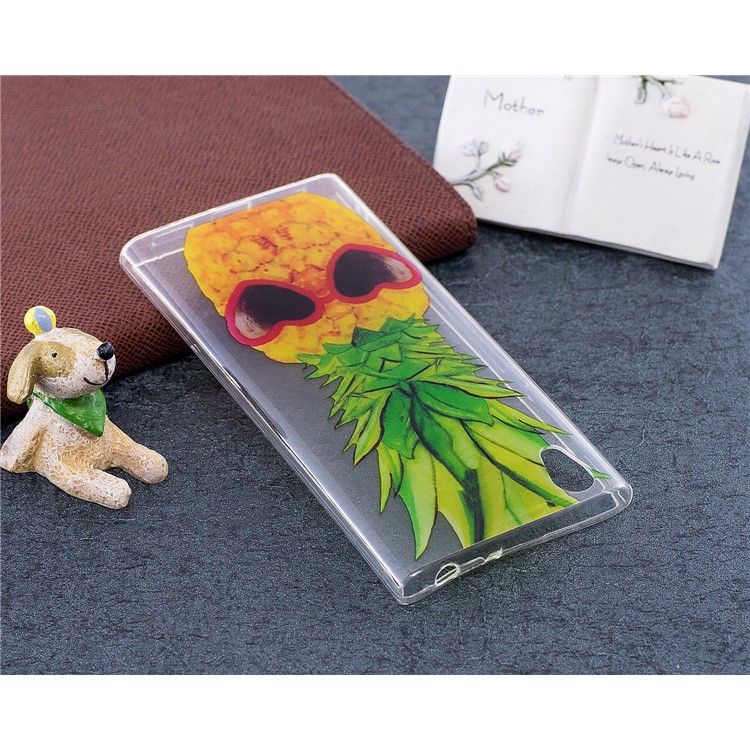 Pattern Printing IMD TPU Back Cover Shell for Sony Xperia L1 - Pineapple Pattern-5