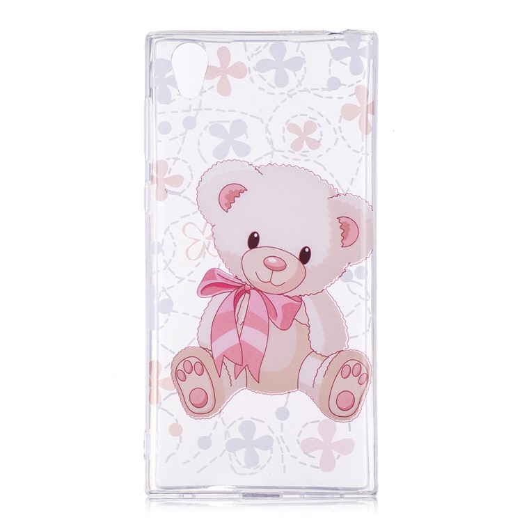 Pattern Printing IMD TPU Phone Case Accessory for Sony Xperia L1 - Adorable Bear-1