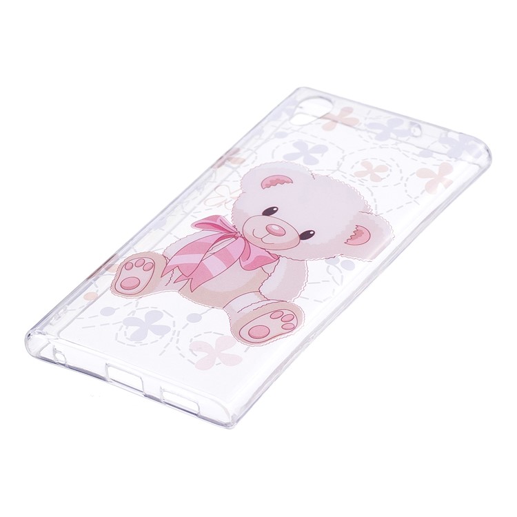 Pattern Printing IMD TPU Phone Case Accessory for Sony Xperia L1 - Adorable Bear-2