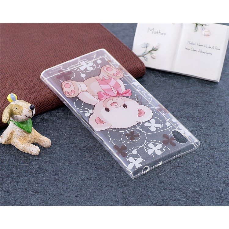 Pattern Printing IMD TPU Phone Case Accessory for Sony Xperia L1 - Adorable Bear-5