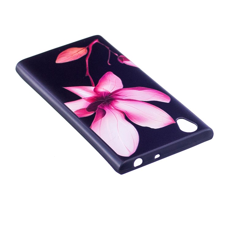 Embossment Pattern TPU Mobile Phone Accessory Case for Sony Xperia L1 - Pretty Flower-4