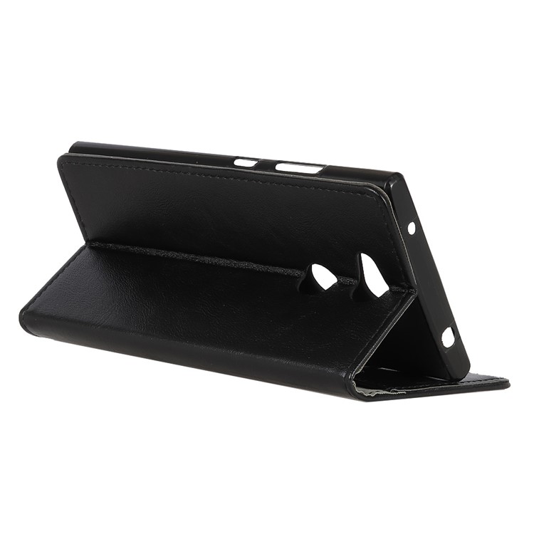 Crazy Horse Wallet Leather Stand Case for Sony Xperia L2 - Black-5