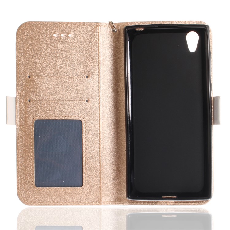 For Sony Xperia L1 Butterfly Pattern Leather Wallet Stand Cover - White-11