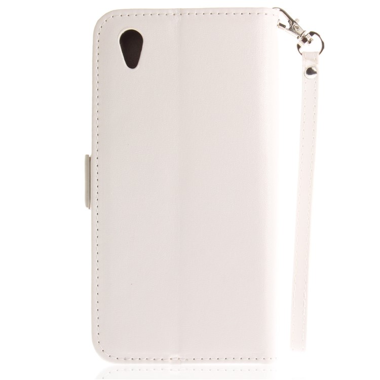 For Sony Xperia L1 Butterfly Pattern Leather Wallet Stand Cover - White-3
