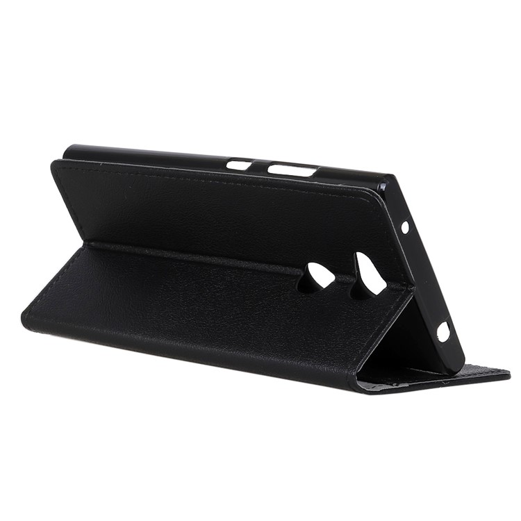Wallet Leather Magnetic Mobile Phone Case for Sony Xperia L2 - Black-5