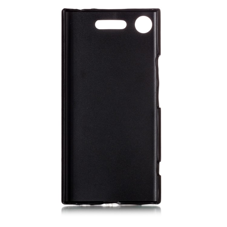 Contrast Color PU Leather Coated PC Mobile Phone Cover for Sony Xperia XZ1 - Black-3