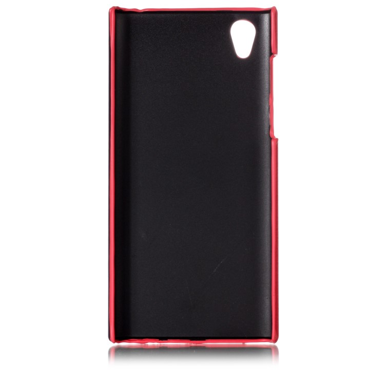 Contrast Color PU Leather Coated PC Mobile Phone Case for Sony Xperia L1 - Rose-3