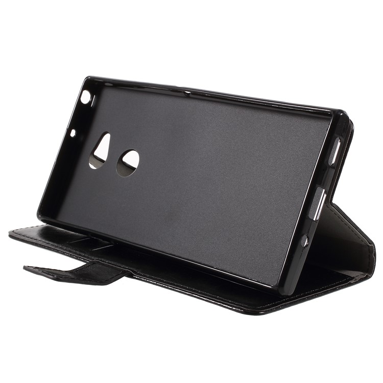 Crazy Horse Leather Wallet Case for Sony Xperia XA2 Ultra - Black-7