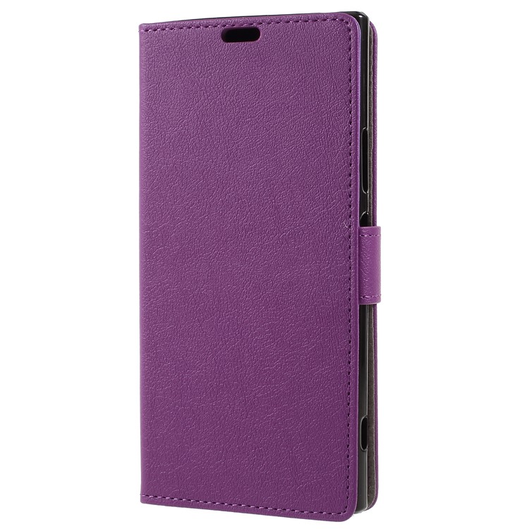 Wallet Leather Cell Phone Case for Sony Xperia XA2 Ultra - Purple-1