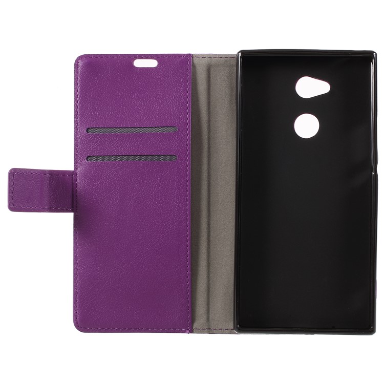 Wallet Leather Cell Phone Case for Sony Xperia XA2 Ultra - Purple-6