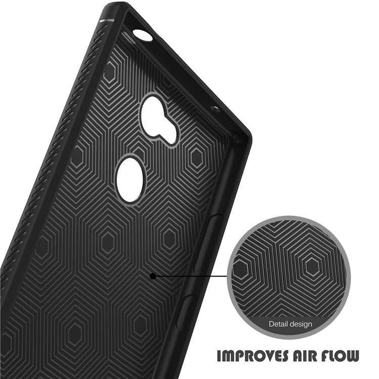 IVSO Gentry Series Litchi Texture Leather Coated TPU Case for Sony Xperia L2 - Black-6