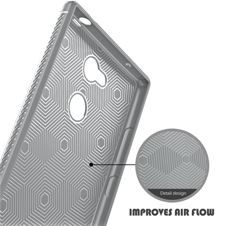 IVSO Gentry Series Litchi Texture Leather Coated TPU Cover for Sony Xperia L2 - Grey-6