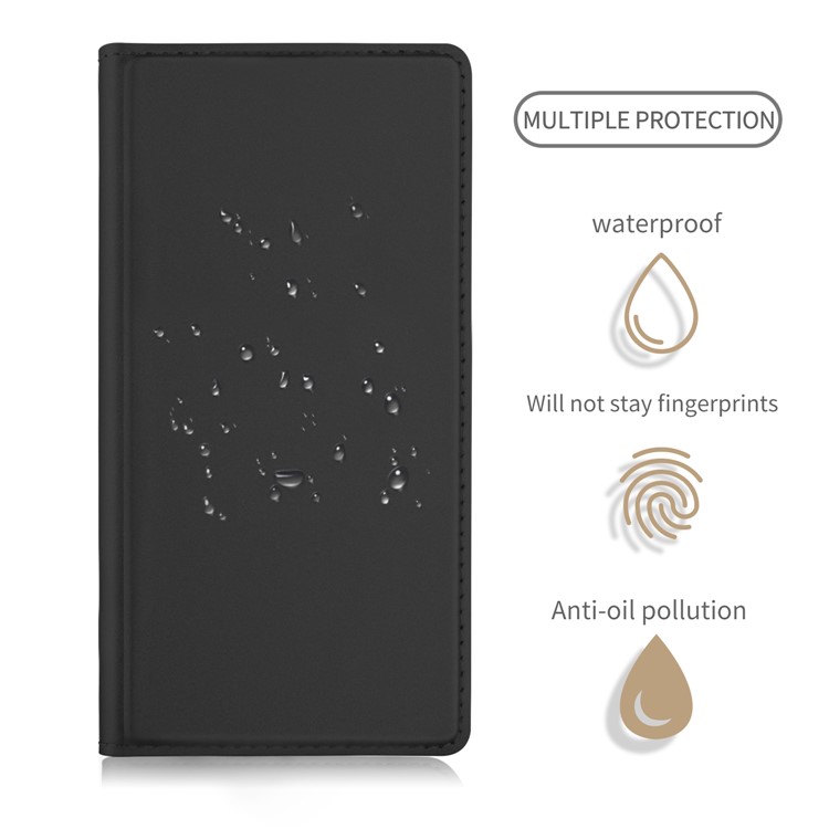 Magnetic Stand Leather Mobile Case with Card Slot for Sony Xperia L2 - Black-3