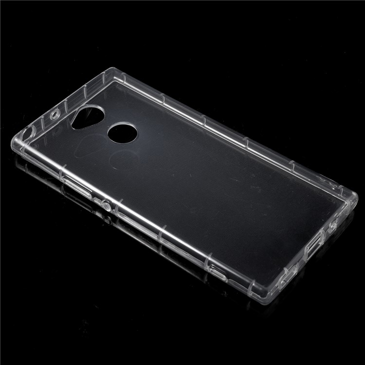 Drop-proof Clear Soft TPU Phone Case for Sony Xperia XA2 Ultra - Transparent-2