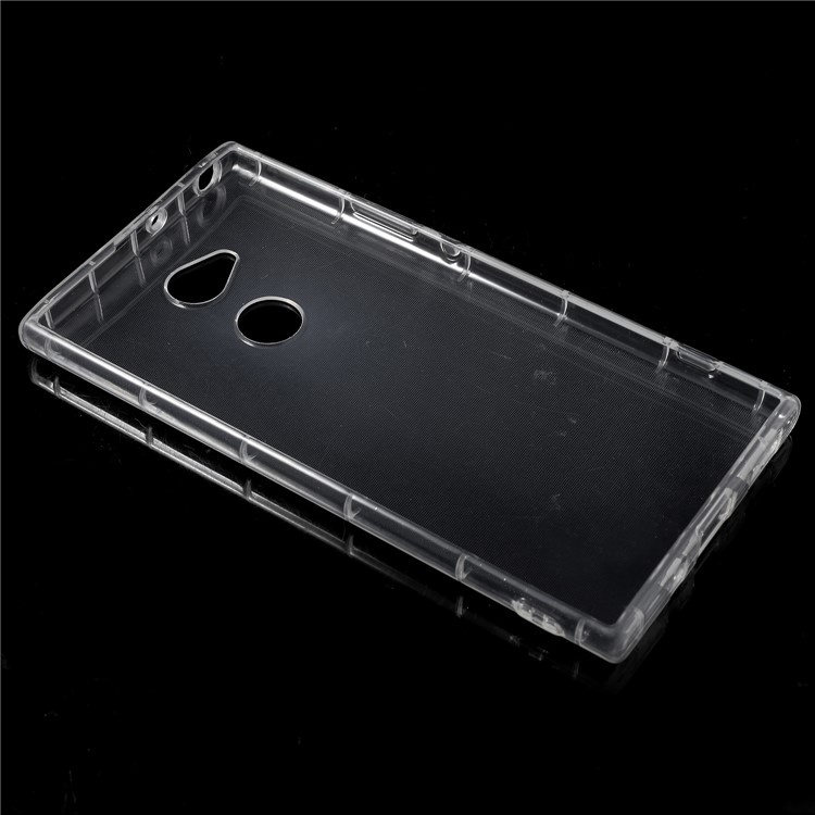 Drop-proof Clear Soft TPU Phone Case for Sony Xperia XA2 Ultra - Transparent-4