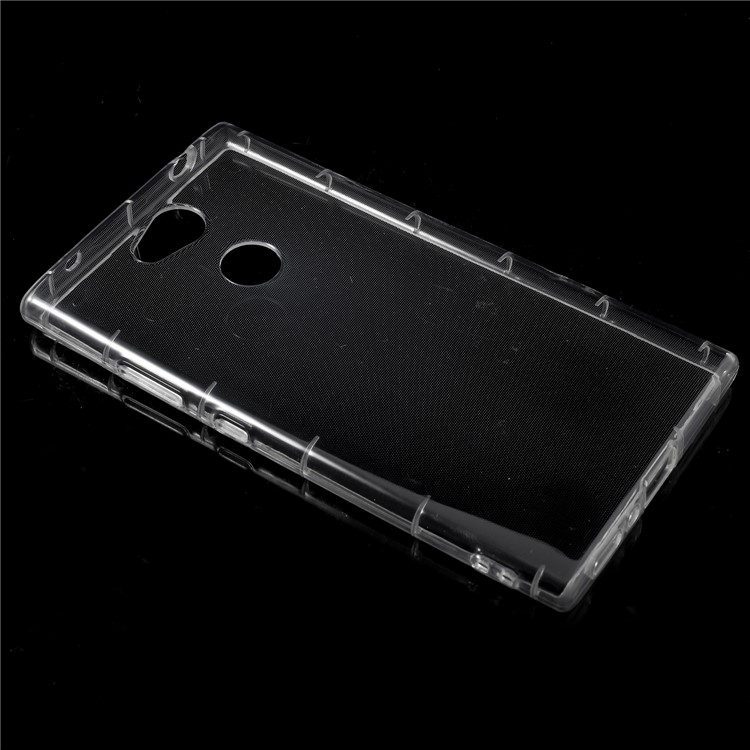 Drop-proof Clear Soft TPU Protective Case Cover for Sony Xperia L2 - Transparent-2